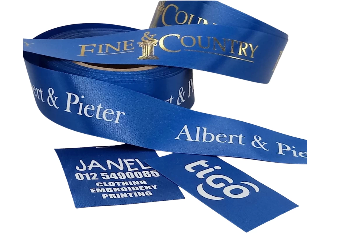 royal blue polyester satin ribbon suitable for printing