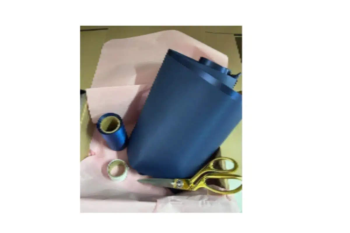 royal blue ribbon cutting kit box