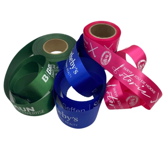 screen-printed satin custom branded satin ribbons South Africa.