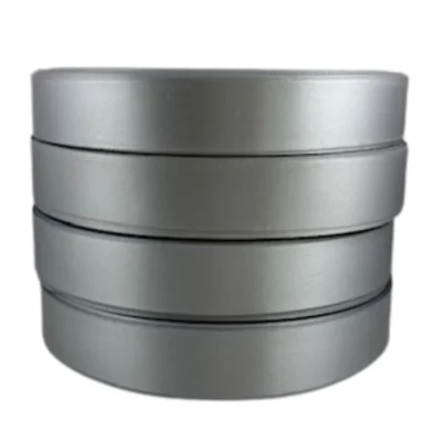 silver grey polyester satin ribbon 100m rolls