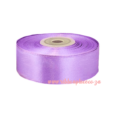 satin ribbon single sided solid colour lilac lavender