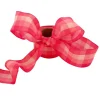 pink wire-edge taffeta ribbon