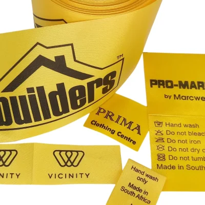 yellow polyester satin ribbon suitable for printing