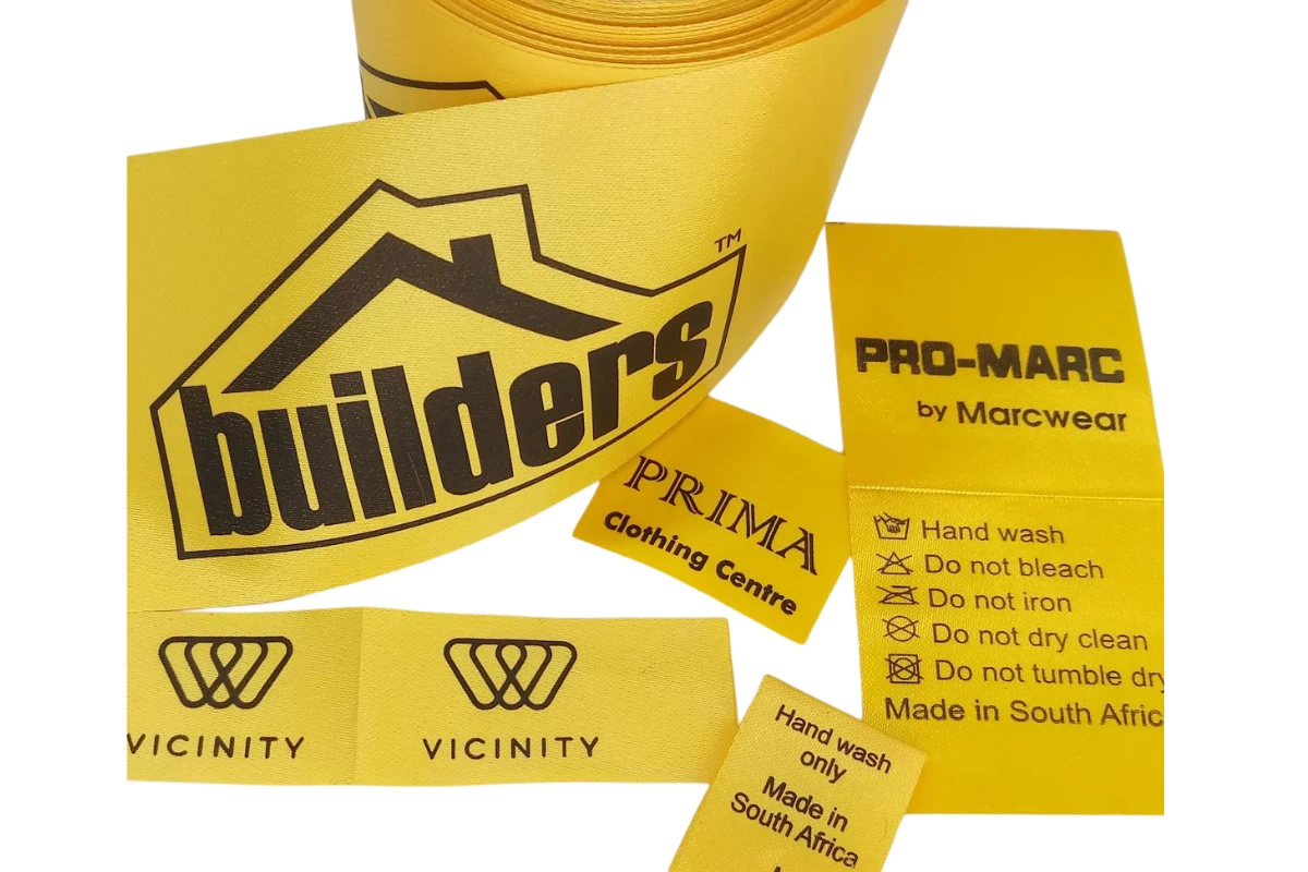 yellow polyester satin ribbon suitable for printing